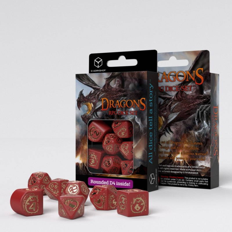 Dragons Dice - Ruby (Modern D4)