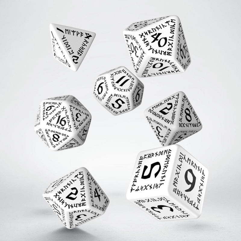 Runic Dice - White & Black