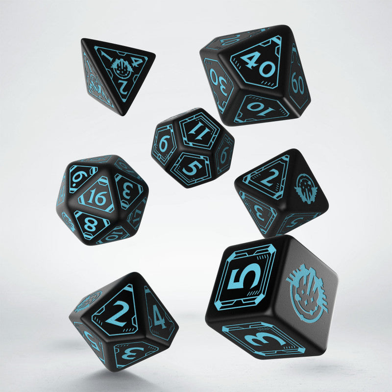 Starfinder Dice - Black & Blue