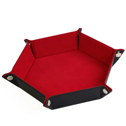 Hexagonal Dice Tray - Red