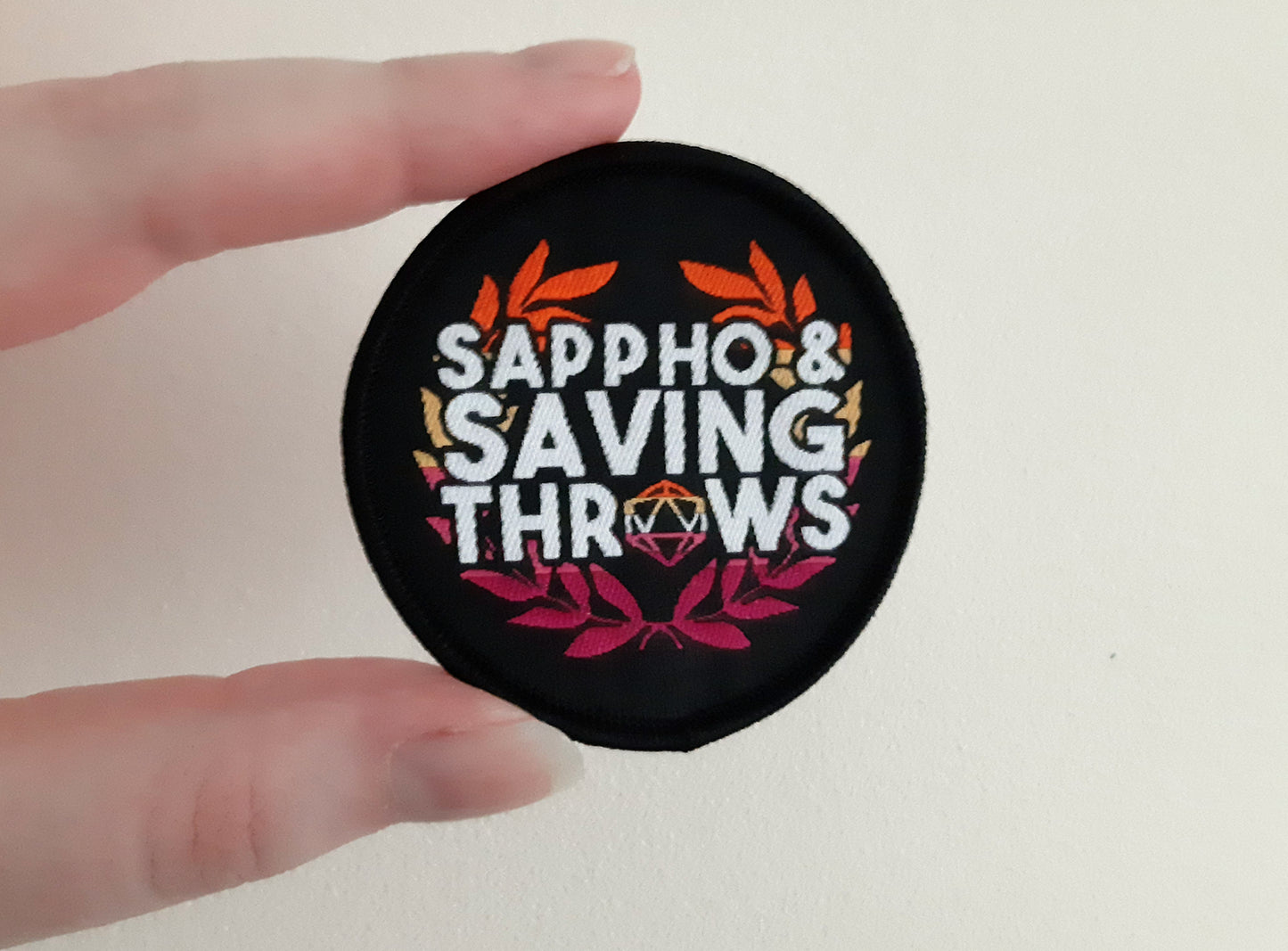 Sappho & Saving Throws LGBTQ+ Patch