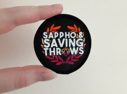 Sappho & Saving Throws LGBTQ+ Patch