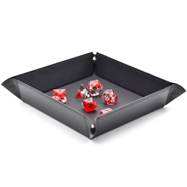 Square Dice Tray - Black