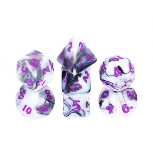 White & Black Blend (Purple Font) #12