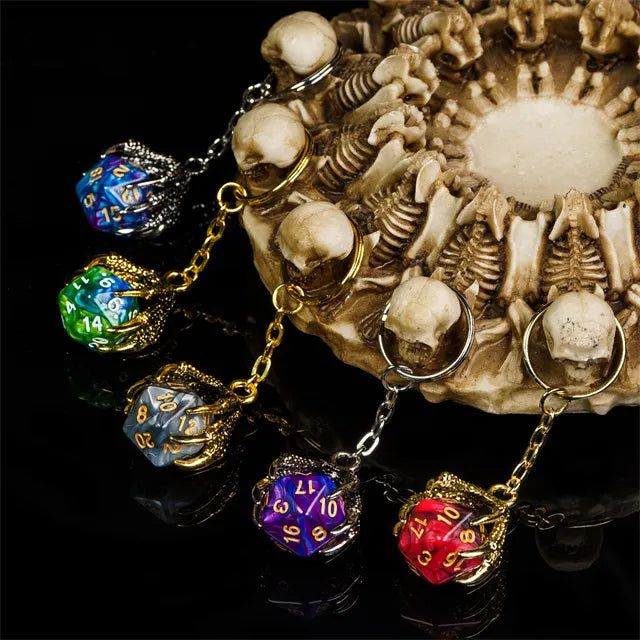 D20 Dragonclaw Keyring