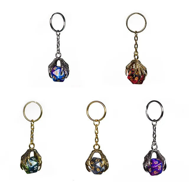 D20 Dragonclaw Keyring