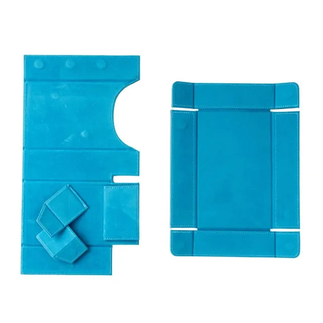Folding Dice Tower & Dice Tray - Blue