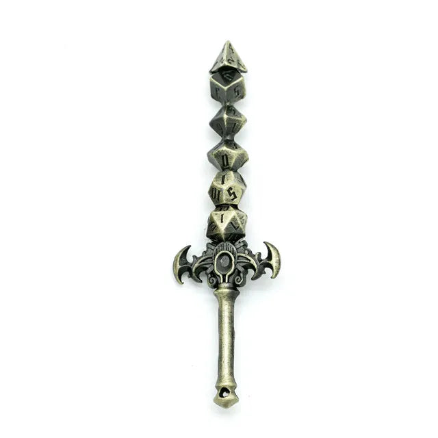 Dice Sword Keyring
