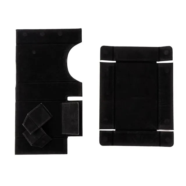 Folding Dice Tower & Dice Tray - Black