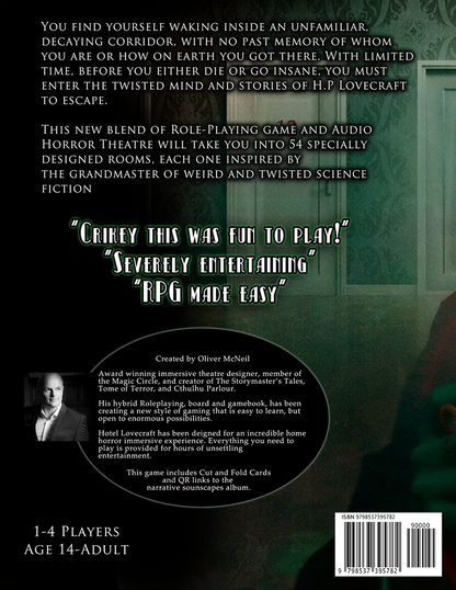 Cthulu Parlour's "Hotel Lovecraft": Audio Horror Role-Playing Game