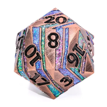 35mm Copper & Rainbow Metal D20