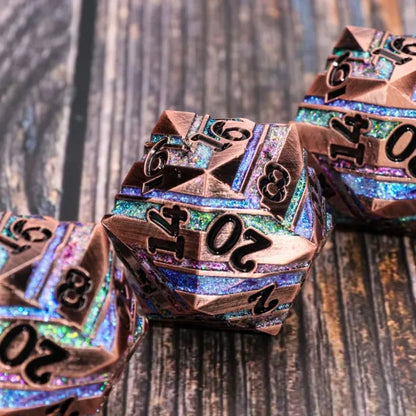 35mm Copper & Rainbow Metal D20