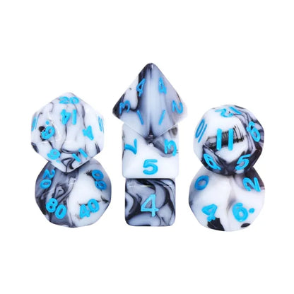 White & Black Blend (Blue Font) #13