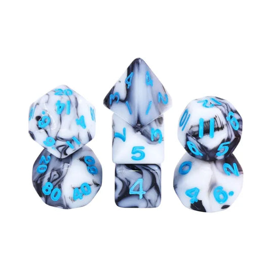 White & Black Blend (Blue Font) #13