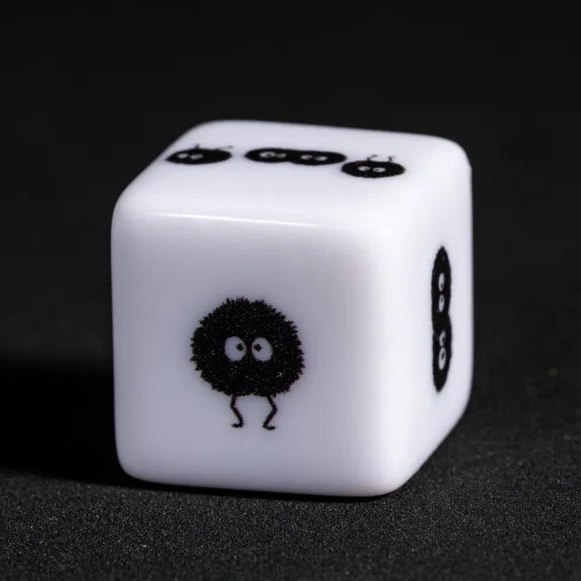 12 Piece D6 Set - Dust Sprites: White