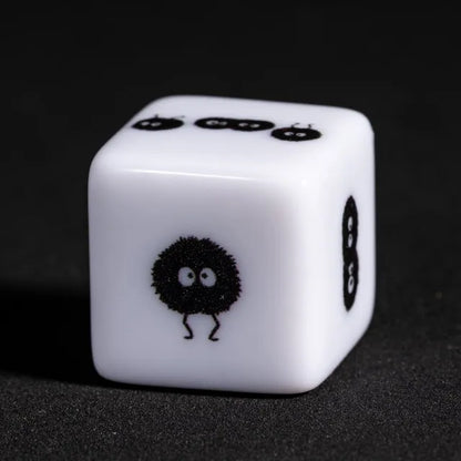 12 Piece D6 Set - Dust Sprites: White