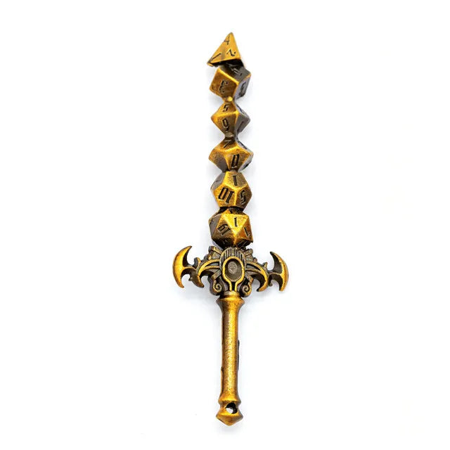 Dice Sword Keyring