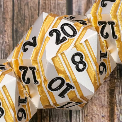 35mm Silver & Gold Metal D20