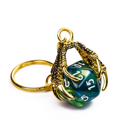 D20 Dragonclaw Keyring