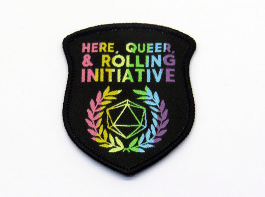 Here, Queer & Rolling Initiative LGBTQ+ Patch