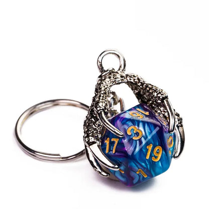 D20 Dragonclaw Keyring