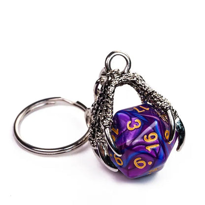 D20 Dragonclaw Keyring