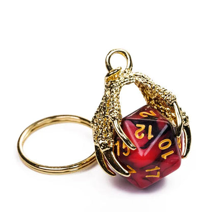 D20 Dragonclaw Keyring