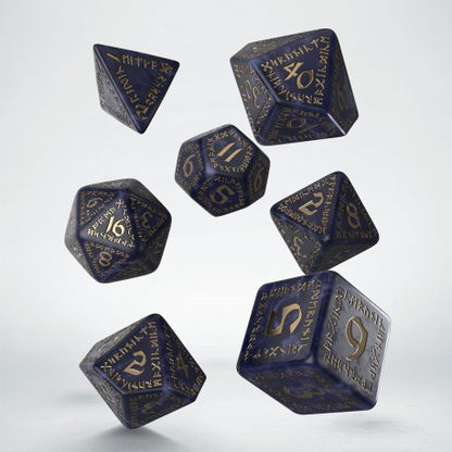 Runic Dice: Mixed Blue & Gold