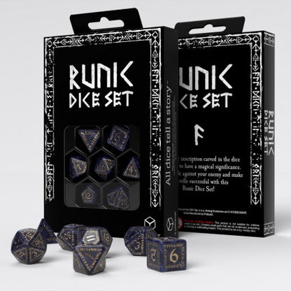 Runic Dice: Mixed Blue & Gold