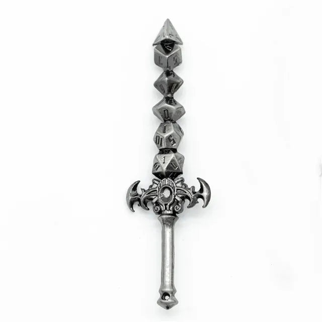Dice Sword Keyring