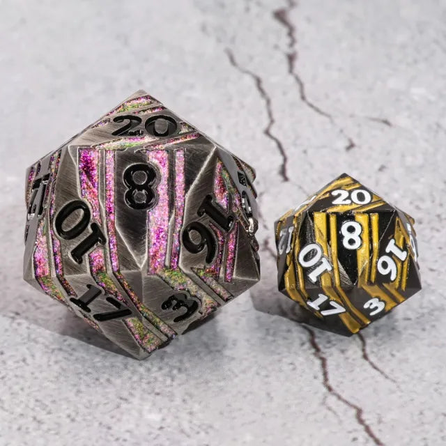 35mm Steel & Purple Metal D20