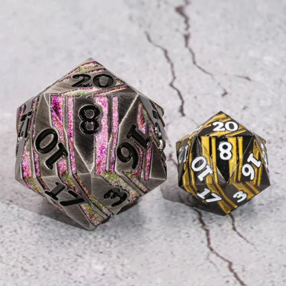 35mm Steel & Purple Metal D20