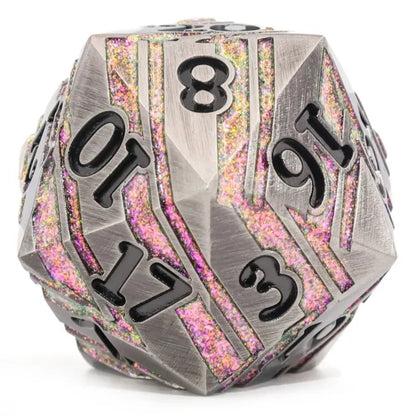 35mm Steel & Purple Metal D20